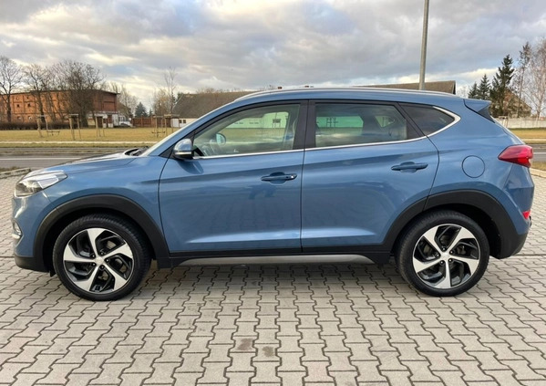 Hyundai Tucson cena 68000 przebieg: 99000, rok produkcji 2016 z Leszno małe 407